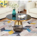 smart coffee table in brass gold